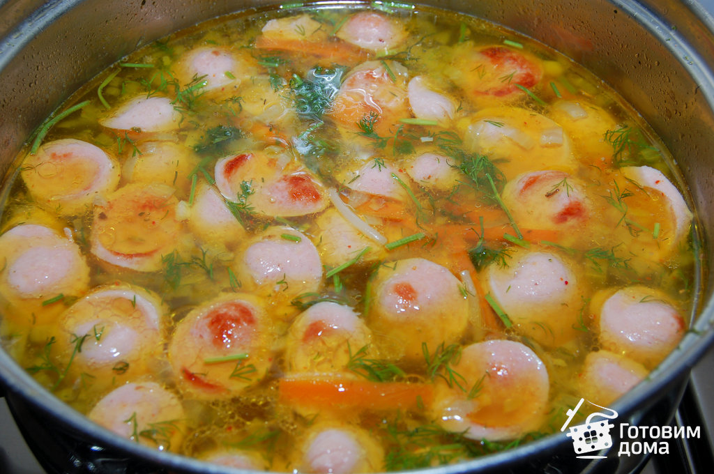 вкусный суп с сосисками рецепты вкусный суп с сосисками рецепты