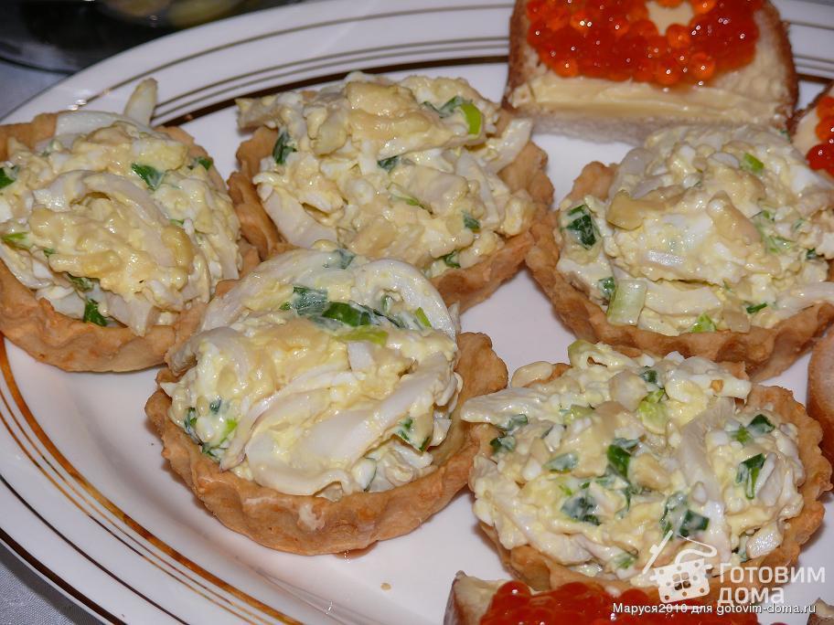 Корзиночки с куриным салатом, пошаговый рецепт с фото изображения Корзиночки с куриным салатом, пошаговый рецепт с фото изоражения